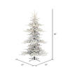 Vickerman Artificial Flocked Yukon Christmas Tree - view 5 of 7