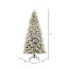 Vickerman Artificial Flocked Jackson Pine Christmas Tree - view 4 of 7