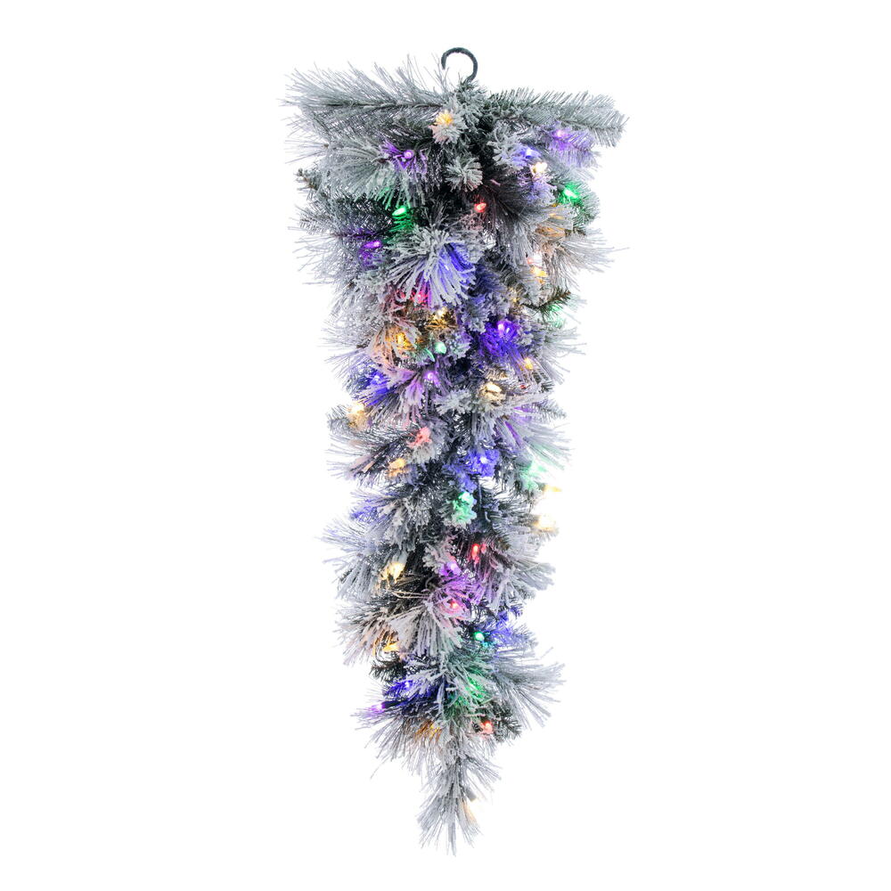 Vickerman Artificial Flocked Jackson Pine TearDrop