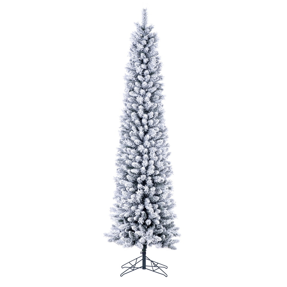 Vickerman Artificial Flocked Crest Pencil Tree