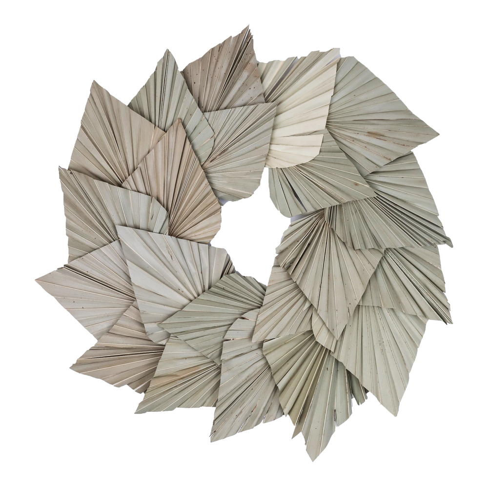 Vickerman Natural Botanicals 17" Palm Spear Wreath