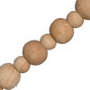 Vickerman Felt Tree on Natural Wood Bead Garland - view 3 of 4