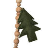 Vickerman Felt Tree on Natural Wood Bead Garland - view 4 of 4