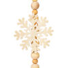 Vickerman Felt Snowflake and Natural Wood Bead Garland - view 2 of 4