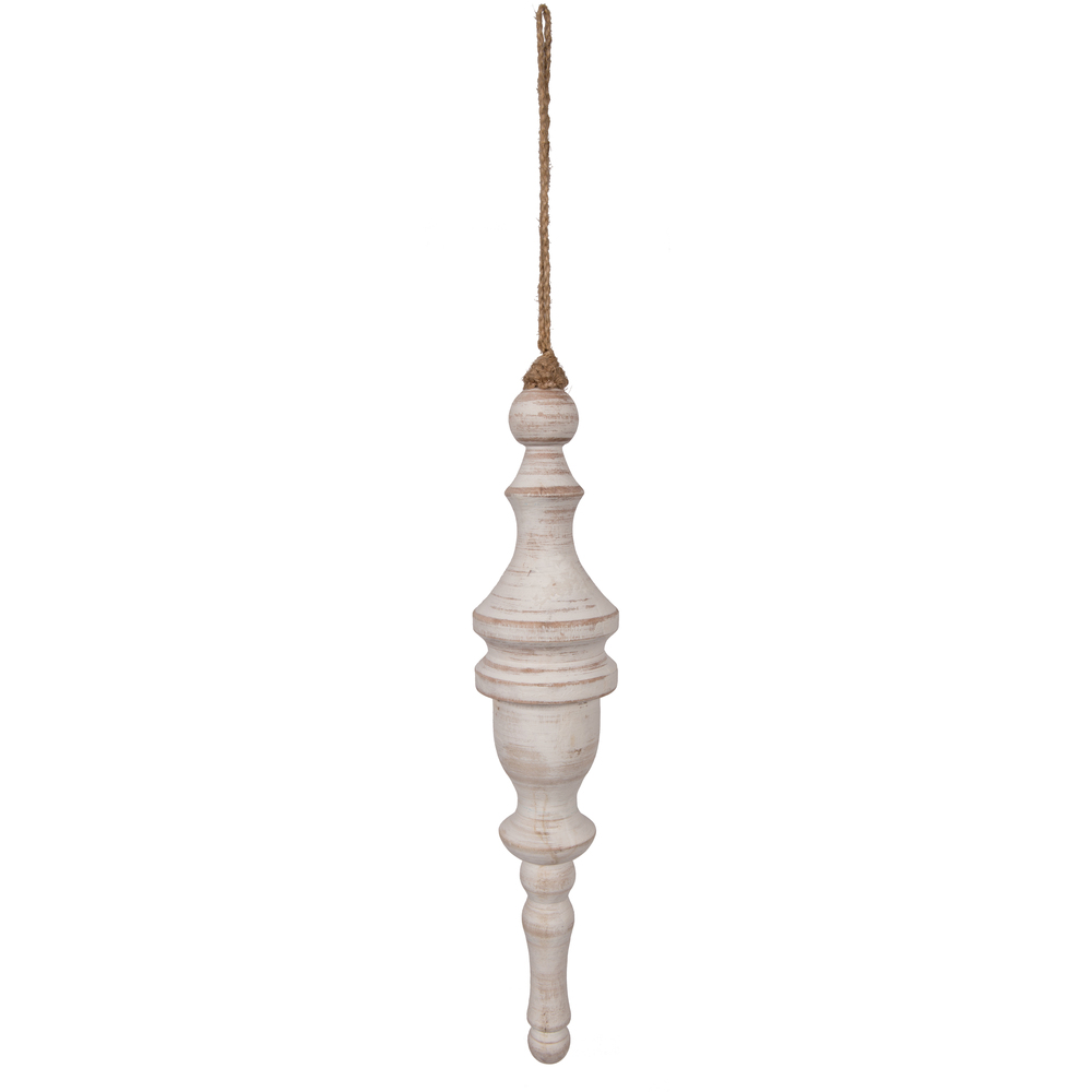 Vickerman Wood Finial Ornament