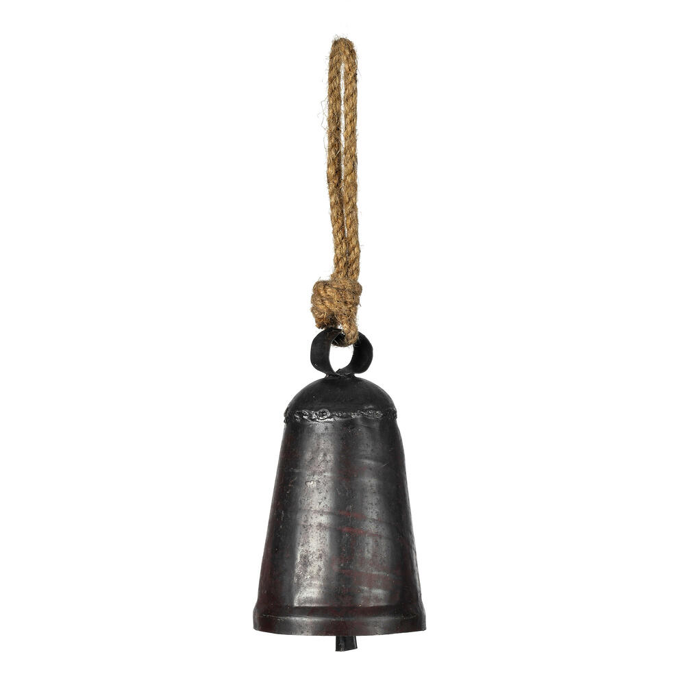 Vickerman Matte Gunmetal Country Bell Ornament