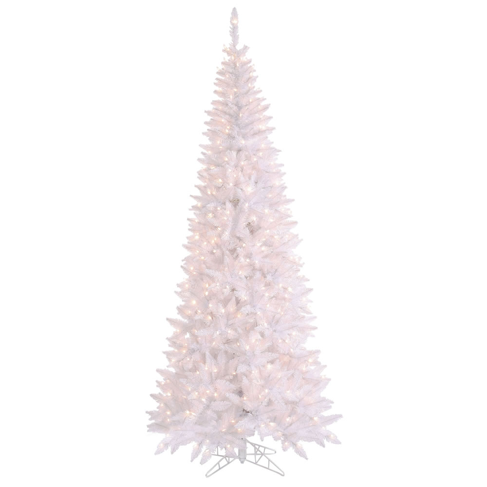 Vickerman White Fir Slim Christmas Artificial Tree