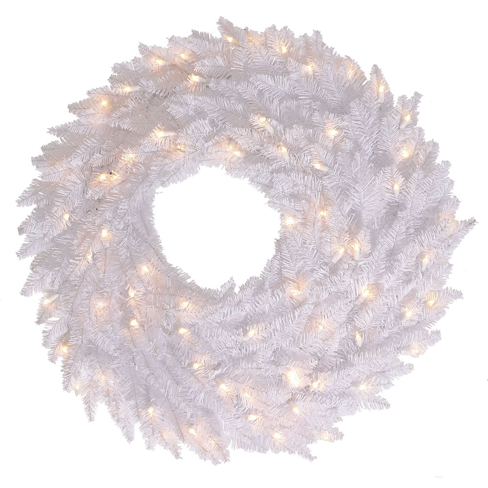 Vickerman White Fir Artificial Christmas Wreath