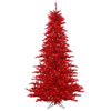 Vickerman Red Tinsel Fir Artificial Christmas Tree - view 1 of 3