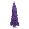 Vickerman Flocked Purple Pencil Fir Artificial Christmas Tree - view 1 of 3