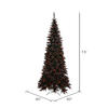 Vickerman Black Fir with Orange Lights Slim Artificial Christmas Tree - view 3 of 3