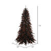 Vickerman Black Fir with Orange Lights Artificial Christmas Tree - view 3 of 3