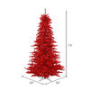 Vickerman Red Tinsel Fir Artificial Christmas Tree - view 3 of 3
