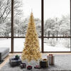 Vickerman Champagne Tinsel Fir Slim Artificial Christmas Tree - view 2 of 5