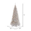 Vickerman Silver Tinsel Fir Slim Artificial Christmas Tree - view 4 of 4
