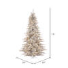 Vickerman Silver Tinsel Fir Artificial Christmas Tree - view 4 of 4