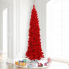 Vickerman Flocked Red Pencil Fir Artificial Christmas Tree - view 2 of 3