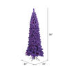 Vickerman Flocked Purple Pencil Fir Artificial Christmas Tree - view 3 of 3