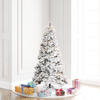 Vickerman Flocked Atka Pine Artificial Christmas Tree 3MM Warm White - view 2 of 3