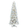 Vickerman Flocked Atka Pine Artificial Christmas Tree 3MM Warm White - view 1 of 3