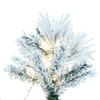 Vickerman Flocked Atka Pine Artificial Christmas Tree 3MM Warm White - view 3 of 3