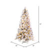 Vickerman Flocked Atka Pine Artificial Christmas Tree Color Changing - view 4 of 4