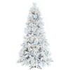 Vickerman Flocked Atka Slim Pine Artificial Christmas Tree - view 1 of 6