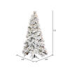 Vickerman Flocked Atka Slim Pine Artificial Christmas Tree - view 4 of 6