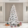 Vickerman Flocked Atka Slim Pine Artificial Christmas Tree - view 2 of 6