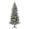 Vickerman Slim Flocked Kiana Pine Artificial Christmas Tree - view 1 of 4
