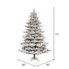 Vickerman Flocked Kiana Pine Artificial Christmas Tree 3MM - view 4 of 5