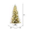 Vickerman Flocked Kamas Fraiser Fir Slim Artificial Christmas Tree - view 3 of 3