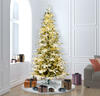 Vickerman Flocked Kamas Fraiser Fir Slim Artificial Christmas Tree - view 2 of 3