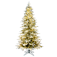  Flocked Slim Trees