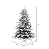 Vickerman Flocked Kamas Fraiser Fir Artificial Christmas Tree - view 2 of 2