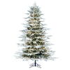 Vickerman Flocked Kamas Fraiser Fir Artificial Christmas Tree 3MM Warm White - view 1 of 5