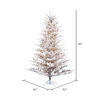 Vickerman Flocked Stick Pine Artificial Christmas Tree - view 4 of 4