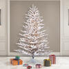 Vickerman Flocked Stick Pine Artificial Christmas Tree - view 2 of 4