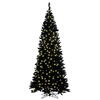 Vickerman Artificial Flocked Black Slim Fir Christmas Tree - view 1 of 6