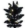 Vickerman Artificial Flocked Black Slim Fir Christmas Tree - view 2 of 6