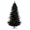 Vickerman Artificial Flocked Black Fir Christmas Tree - view 1 of 6