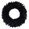 Vickerman Flocked Black Fir Artificial Wreath - view 4 of 5