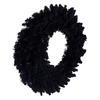 Vickerman Flocked Black Fir Artificial Wreath - view 2 of 5