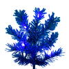 Vickerman Artificial Flocked Turquoise Pencil Fir Christmas Tree - view 2 of 6