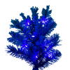 Vickerman Artificial Flocked Turquoise Slim Fir Christmas Tree - view 2 of 4