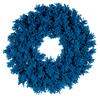 Vickerman Flocked Turquoise Fir Artificial Wreath - view 1 of 5