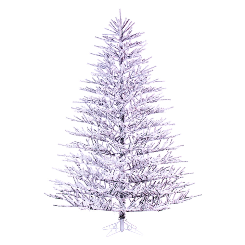 Vickerman Artificial Flocked Pistol Pine Christmas Tree