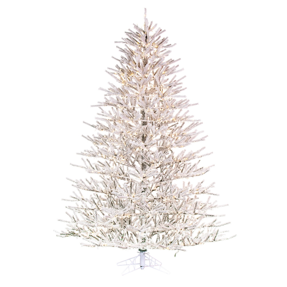 Vickerman Artificial Flocked Pistol Pine Christmas Tree