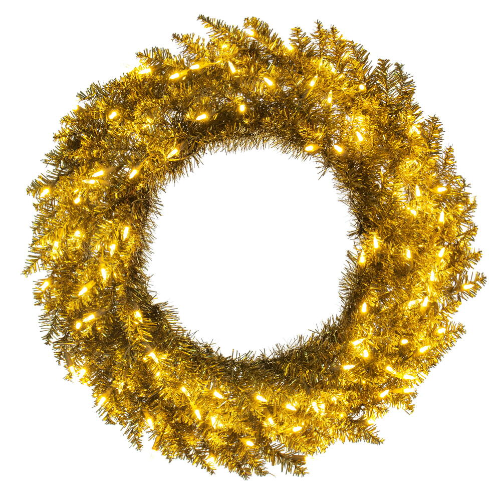 Vickerman Gold Fir Wreath