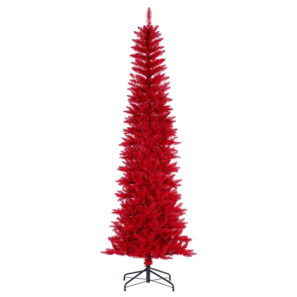 Vickerman Red Pencil Artificial Unlit Christmas Tree
